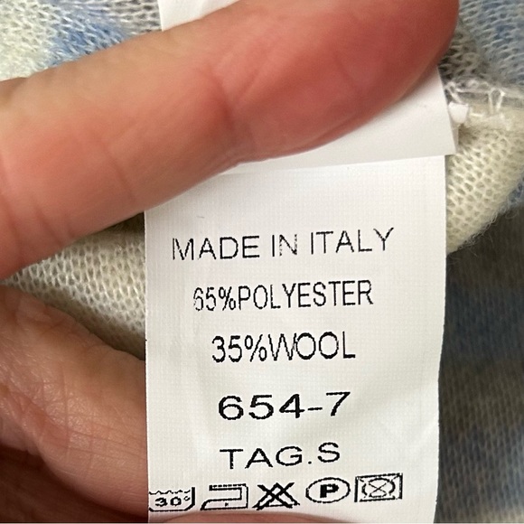 BOOHOO Blue CHECK Plaid SLEEVELESS SHACKET Sz Small Wool Blend Fall NEW - Picture 9 of 9